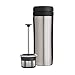 ESPRO P1 12 Ounces French Press Coffee Maker for Travel, Double-Walled Stainless Steel Vacuum Insulated, Brushed Stainless Steel