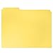 File Folder, 1/3 Cut Tab, Letter Size, Yellow, Great for Organizing and Easy File Storage, 100 Per Box