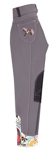 Huntley Childs Grey Pony Stitched Riding Pant 8