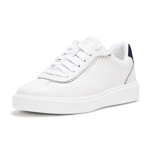 Cole Haan Women's Shoes - Grand Crosscourt Arlowe Sneaker, White Leather/Midnig…