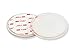Gecko-Loc 2 Pack - Clear Acrylic Adhesive Disk - 1 Sided Sticky Pad for Mounting Suction Cups - for Shower Caddy Baskets & Shelves from Brands Like Sanno, ipegtop, slideep & ARCCI - 2.85
