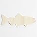 Pack of 24 Unfinished Wooden Trout Fish Cutouts Blank Fishing Shapes Sports Beach Nautical DIY Craft Projects Made in USA (Size: 5-1/2