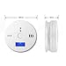 CO Detector Carbon, Monoxide Alarm LCD Portable Security Gas CO Monitor,Battery Powered (Battery not included)