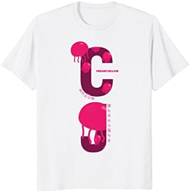 Creamy Jellow Japanese Styled Jellyfish Tee
