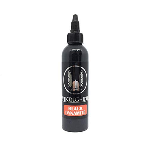 VIKING INK USA Tattoo-Tinte -Tattoo Ink. Black Dynamite Tätowierung Tätowierungstinte 4oz (120ml.)