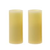 Led Votive Candle,Home Impressions Flameless Wax Candle With Timer,Wedding Decor,Pray Candle,Battery-Operated,Ivory,1.375*3 Inches,Pack of 2