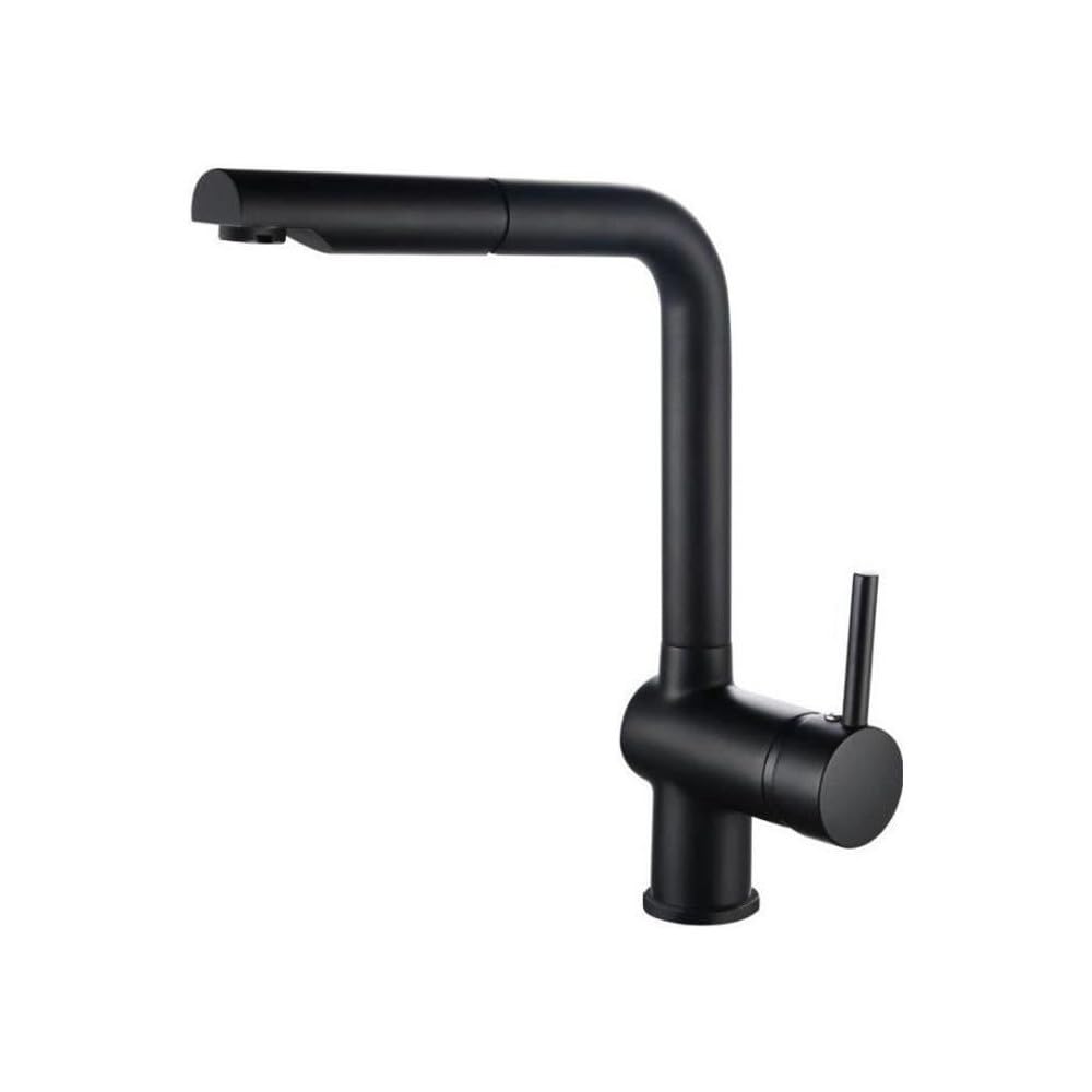 Rousseau Sanitaire 4060541 Matsuko Sink Mixer Tap Black
