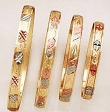 Multi color, gold, pink colored gold & silver, childrens jewe…