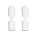 Premium Silicone Made Pencil Cap Saver Holder for Apple Pencil (White x 2)