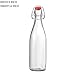 MAMA-AI-2018' Pack of 8 Beer Bottles 16 oz,Easy Cap Glass Bottle with Stopper, Swing Top Bottles for Oil,Vinegar,Beverages,Beer,Water,Kombucha,Kefir, Soda - Clear …