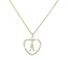 ForeveRing Z Letter Pendant Necklace A-Z Initial Necklace Message Card Necklace Woman Jewelry