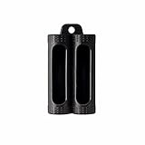 Coil Master 100% Authentic 2 Bay Silicone 18650 Battery Case Gel Carrying Cover Sleeve (Black)