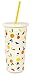 Kate Spade New York Insulated Tumbler with Reusable Straw, 20 Ounce Travel Cup, Citrus Twist
