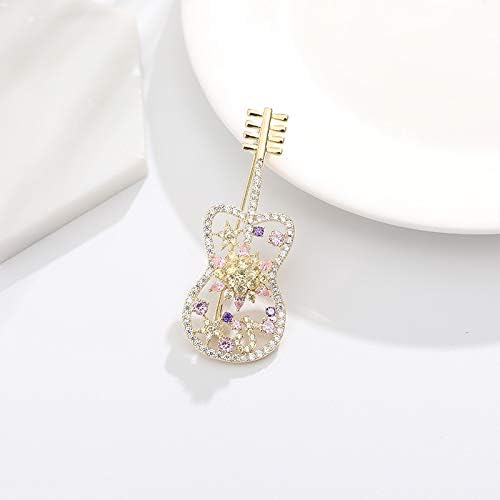 wsry Brooche Sand Pins Jewelry Fashion Brooch Plating Guitar pin Simple Diamond Jewelry