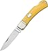 Boker Plus 01BO250Y Lockback Yellow Pocket Knife with 3 in. 440C Stainless Steel Blade