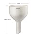 StonyLab Porcelain Buchner Funnel 80mm, Porcelain Buchner Filter Funnel OD 8cm ID 7.4cm for Laboratory