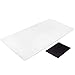 Awnour Clear Desk Pad Blotter on Top of Desks - 34 x 17 inches - Non Slip Desk Writing Mat for Office and Home - Round Edges - Textured/Forested - Mouse Pad Included. (34 x 17)