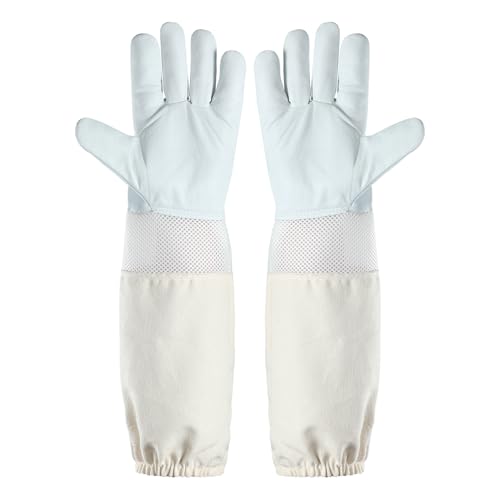 ISIVBPEP Goatskin Beekeeping Gloves