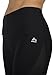RBX Active womens High Waisted Ventilated Mesh Capri Leggings,Black,Medium
