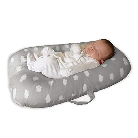 Napravi Rs Matelas Et Linge De Lit Literie Et Linge De Maison Nuage Gris Couffin De Voyage Portable Coussin Cale Bebe En Coton Pour Nouveau Ne Et Nourrisson 0 6 Mois Baby Nest