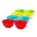 PLASKIDY Plastic Bowls Set of 8-28 Ounce Children Plastic Cereal Bowls Microwave Dishwasher Safe Plastic Soup Bowls - BPA Free Kids Bowls 4 Bright Colors (2 of Each Color)
