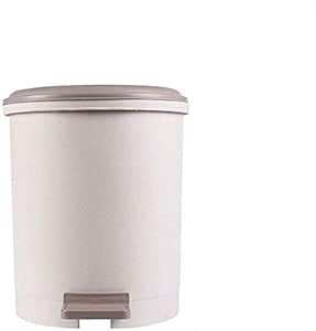 FVGH Bote de Basura Tipo Pedal Plástico para el hogar con Tapa
