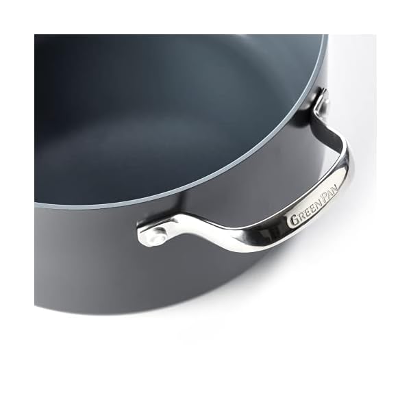 GreenPan-Saute-Pan-with-Helper-Handle-Non-Stick-Toxin-Free-Ceramic-Saute-Pan-Induction-Oven-Safe-Cookware-28-cm42-Litre-Grey GreenPan Valencia Pro Hard Anodised Healthy Ceramic Non-Stick 28 cm/4.2 Litre Sauté Pan, PFAS Free, Induction…