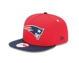 NFL New England Patriots 9Fifty Turnover Snapback 2 Tone Cap, Red/Blue