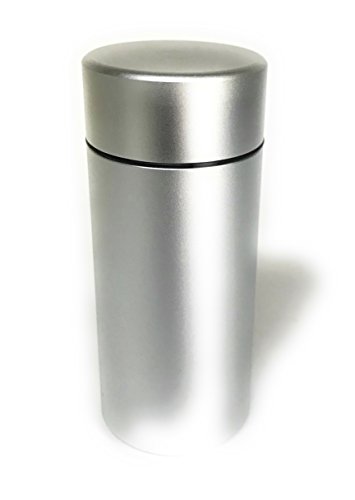 Smell Proof Portable Stash Jar - Doob Tube Double Wide! Best For Spices, Herb, Matcha, Medicines, Tobacco, Flower, Powdered Beverage and More. Discreet, Airtight and Waterproof. Silver - Thumbnail 3