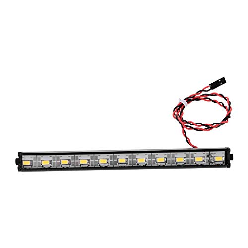 LtrottedJ Metal Roof Lamp LED 150mm Light Bar for 1/10 Traxxas HSP Redcat SCX10 D90 - Thumbnail 3
