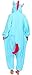 Sunrise Unisex Blue Unicorn Onesie Costume Kigurumi Pajamas (Small, Blue)