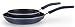 T-fal B129S2 Color Luxe Hard Titanium Nonstick Thermo-Spot Dishwasher Safe PFOA Free 8-Inch and 10-Inch Fry Pan Set Cookware, 2-Piece, Blue