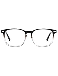 Firmoo   Gafas de maquillaje para videojuegos (tamaño grande, rectangulares, ligeras, antirayos UV, protección para las mujeres y los hombres) S