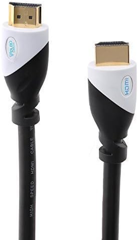HDMI Cable 3ft By Volbo - HDMI 2.0 4K @ 60Hz - 28AWG Super Flexible PVC Cord - High Speed Up To 18Gbps - Gold Plated Metal Connectors - Supports Ethernet / Audio Return Channel - Video HD 2160p 1440P 1080p 3D - Xbox, PlayStation, PS3, PS4, PC, Apple TV and More.