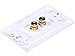 iMBAPrice 2 Coupler Type Connectors Banana Plug Binding Post Wall Plate for 1 Speakers