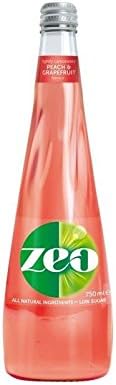 Zeo Peach & Grapefruit Sparkling Soft Drink 750ml (Pack of 4)