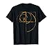 fibonacci golden ratio circle t shirt