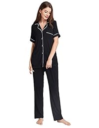 Pijama de manga corta para dama (algodón)