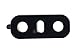 Bonafide HardwareTM - Back rear replacement camera glass lens fits all Models LG G6 (Black)