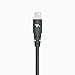 Tech Armor Apple MFi Certified Lightning Cable to USB A - 6FT Space Grey - Tough-Braided Extra-Strong Jacket - Sync/Charge iPhone & iPad