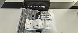 Projector Screen and Stand,GAINVANE 120 inch