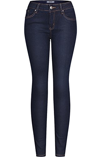 2luv women s classic stretchy 5 pocket skinny jeans dar…