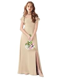 TAISHAN Junior Bridesmaid Dress for Wedding Ruffle