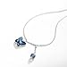 T400 Jewelers Sterling Silver Swarovski Elements Crystal Butterfly Shape Anklet 8.7