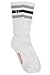 True Religion Men's Tube Cotton Black/Gray Striped Socks Size 10-13
