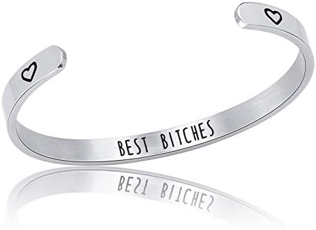 Inspirational Personalized Engraved Cuff Bangle Bracelet Gifts for Women Girl