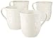 Lenox Opal Innocence Carved Mugs, White