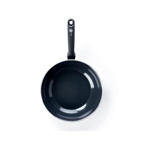 GreenPan-Wok-Nin-Stick-Toxin-Free-Ceramic-Open-Wok-Induction-Oven-Safe-Cookware-28-cm-Black GreenPan Torino Healthy Ceramic Non-Stick 28 cm/3.6 Litre Wok, PFAS Free, Induction,Black