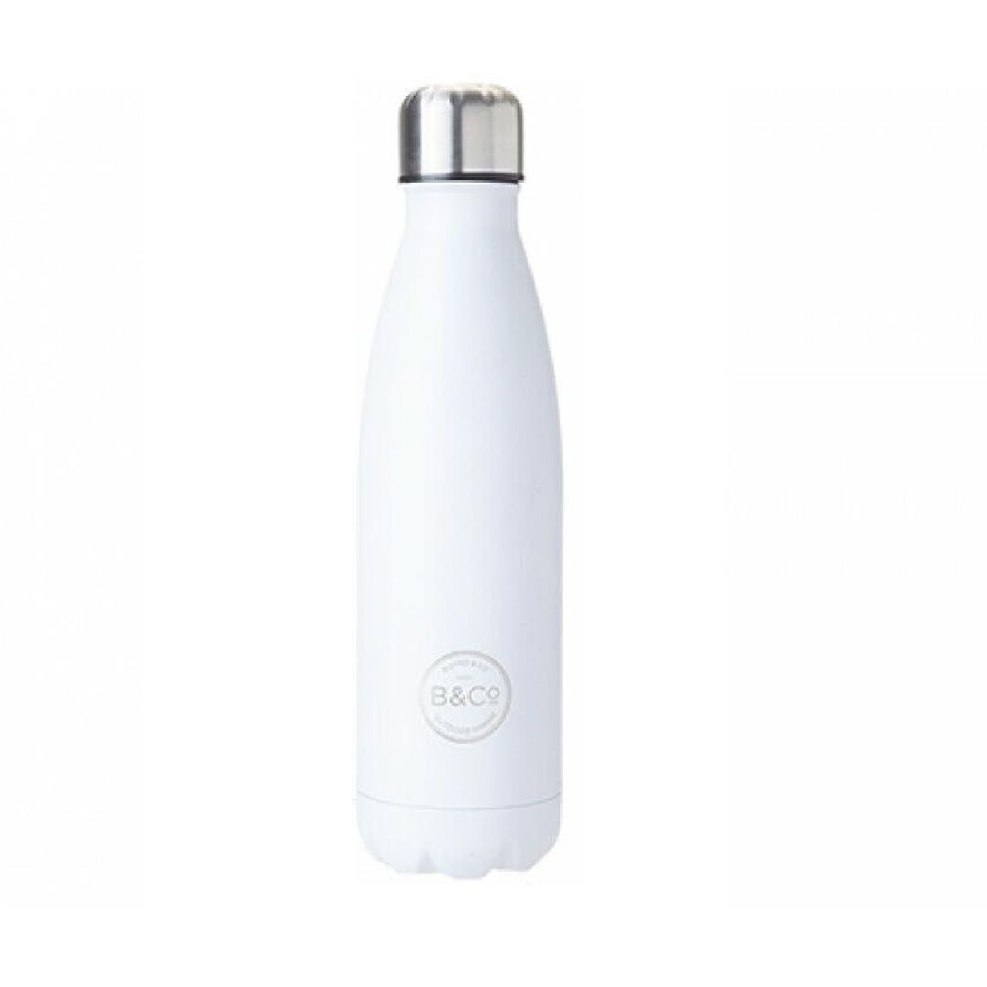 B&Co Mono 500Ml Bottle Flask White (2022)