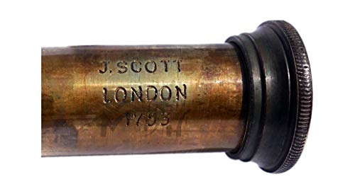 MAH 12 Inch Brass Ship Captain Telescope/Spyglass with Wooden Box. C-3132